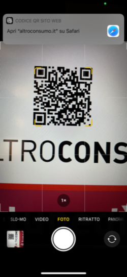 QR Code per iPhone
